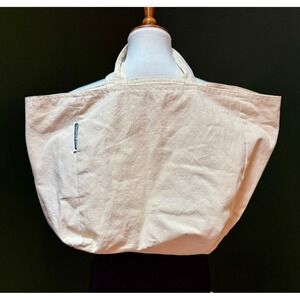 The Container Store 100% Natural Cotton Large Tote Bag